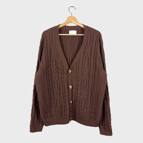 ASOS DESIGN Other - ASOS DESIGN Cable Knit Putty Cardigan